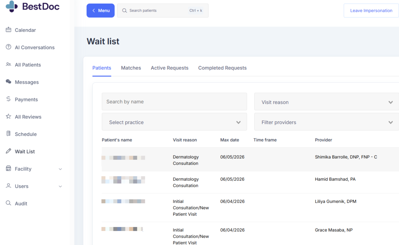 waitlist